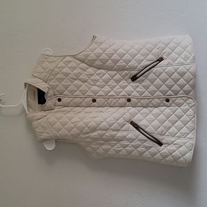 Cream Bellivera Puffer Vest